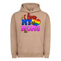 Pigment Burro I love my moms Urban Hoodie - FaDigitalArtStudio