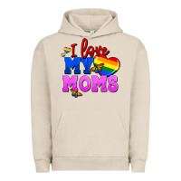 I Love My Moms Urban Hoodie | Teevron
