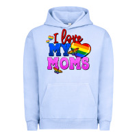 Pigment Grape Ice I love my moms Urban Hoodie - FaDigitalArtStudio