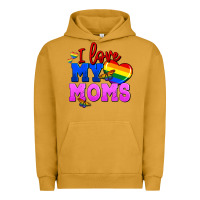 Pigment Peanut Butter I love my moms Urban Hoodie - FaDigitalArtStudio