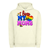 Pigment Pistachio I love my moms Urban Hoodie - FaDigitalArtStudio