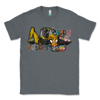 Charcoal Heather Happy Easter Classic Tee - CowhideDigitalArt
