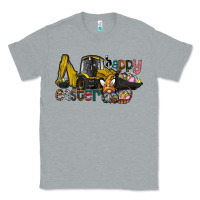 Heather Grey Happy Easter Classic Tee - CowhideDigitalArt