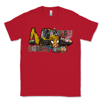 Red Happy Easter Classic Tee - CowhideDigitalArt