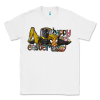 White Happy Easter Classic Tee - CowhideDigitalArt