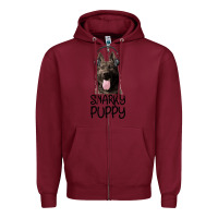 Burgundy Snarky Puppy Zipper Hoodie - Bettercallsaul