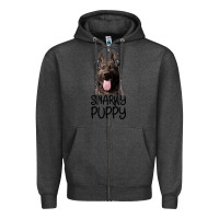 Charcoal Heather Snarky Puppy Zipper Hoodie - Bettercallsaul