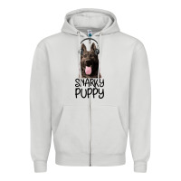 Dove Grey Snarky Puppy Zipper Hoodie - Bettercallsaul