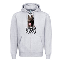 Heather Grey Snarky Puppy Zipper Hoodie - Bettercallsaul