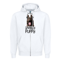 White Snarky Puppy Zipper Hoodie - Bettercallsaul
