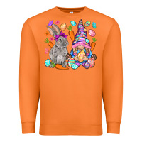 Carrot Easter gnome and rabbit Easter Day Premium Sweatshirt - HowdyJamesFarm