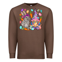 Chestnut Easter gnome and rabbit Easter Day Premium Sweatshirt - HowdyJamesFarm
