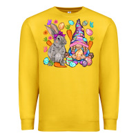 Lemon Easter gnome and rabbit Easter Day Premium Sweatshirt - HowdyJamesFarm