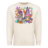 Sandshell Easter gnome and rabbit Easter Day Premium Sweatshirt - HowdyJamesFarm