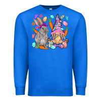 True Royal Easter gnome and rabbit Easter Day Premium Sweatshirt - HowdyJamesFarm