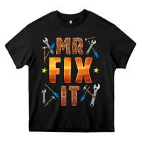 Black mr fix it Heavy Core Tee - HRA Design Shop