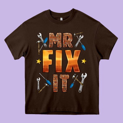 Mr Fix It Heavy Core Tee Designed By Hra Design Shop