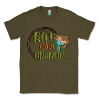 Army Green reel cool  grandpa Classic Tee - MaliasSmallBusiness