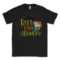 Black reel cool  grandpa Classic Tee - MaliasSmallBusiness