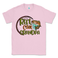 Bubblegum Pink reel cool  grandpa Classic Tee - MaliasSmallBusiness