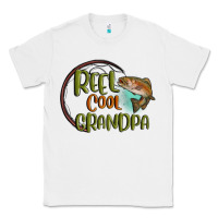 White reel cool  grandpa Classic Tee - MaliasSmallBusiness