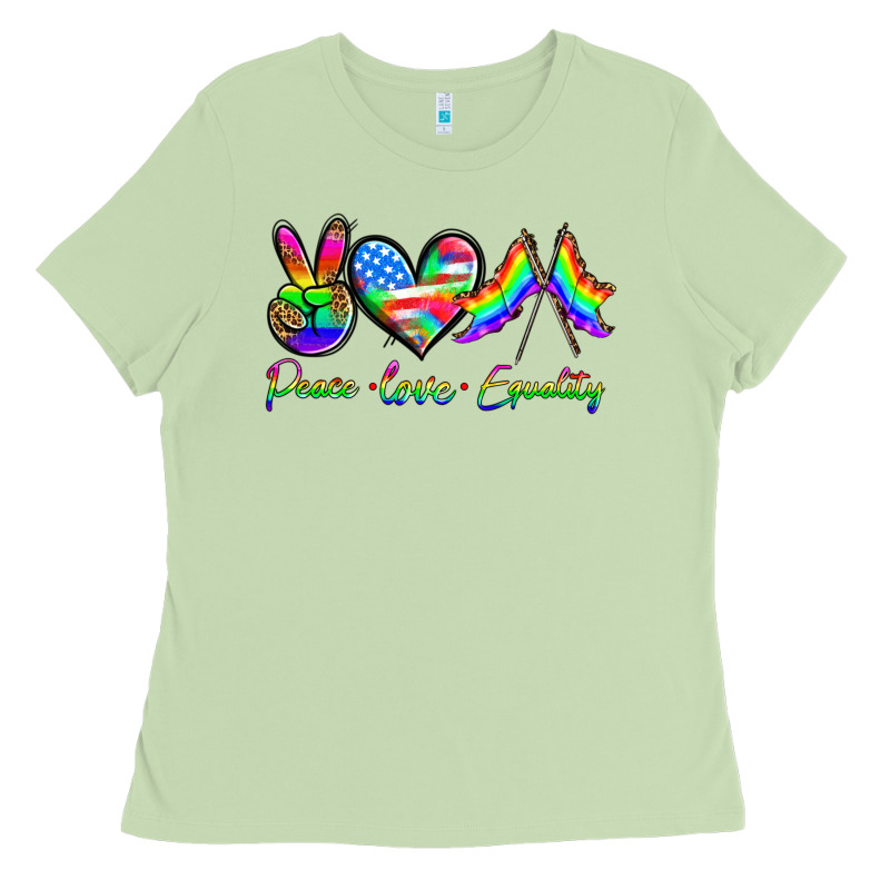 Peace Love Equality Ladies Tee by HRA Design Shop | Teevron
