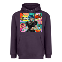 Plum pop art gothic girl Heavyweight Hoodie - TumblerDesignByShophia