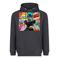 Pop Art Gothic Girl Heavyweight Hoodie | Teevron