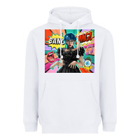 White pop art gothic girl Heavyweight Hoodie - TumblerDesignByShophia