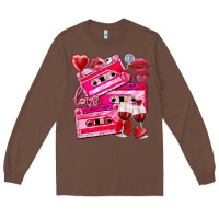 Chestnut valentines day cassette Long Sleeve Tee - NancyCooperArtShop