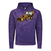 Cloud Purple Backhoe Loader Truck Vintage Hoodie - LillyAllenDesigns