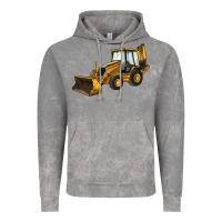 Cloud Rock Backhoe Loader Truck Vintage Hoodie - LillyAllenDesigns