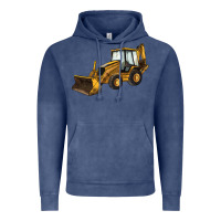 Vintage Denim Backhoe Loader Truck Vintage Hoodie - LillyAllenDesigns
