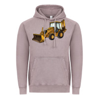 Vintage Zinc Backhoe Loader Truck Vintage Hoodie - LillyAllenDesigns