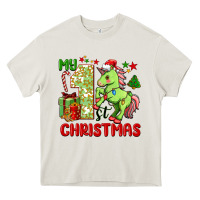 Cream my first christmas unicorn Heavy Core Tee - FaDigitalArtStudio