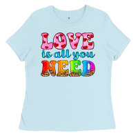 Baby Blue love is all you need Ladies Tee - HRA Design Shop