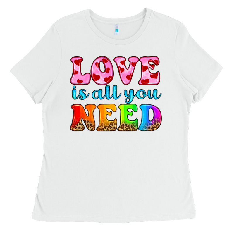 Love Is All You Need Ladies Tee by HRA Design Shop | Teevron