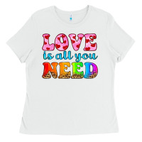 White love is all you need Ladies Tee - HRA Design Shop