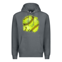 Softball Background Premium Hoodie | Teevron