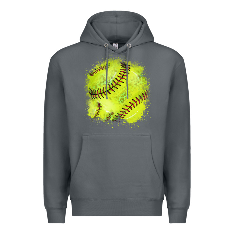 Softball Background Premium Hoodie by HowdyJamesFarm | Teevron