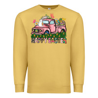 Antique Gold Happy Easter Day truck Premium Sweatshirt - HowdyJamesFarm