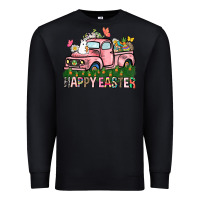 Black Happy Easter Day truck Premium Sweatshirt - HowdyJamesFarm