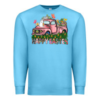 Ocean Blue Happy Easter Day truck Premium Sweatshirt - HowdyJamesFarm