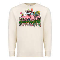 Sandshell Happy Easter Day truck Premium Sweatshirt - HowdyJamesFarm