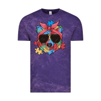 Cloud Purple autism awareness bear Vintage Tee - MaliasSmallBusiness