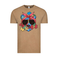 Vintage Coffee autism awareness bear Vintage Tee - MaliasSmallBusiness