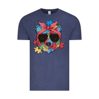 Vintage Denim autism awareness bear Vintage Tee - MaliasSmallBusiness