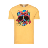 Vintage Mustard autism awareness bear Vintage Tee - MaliasSmallBusiness