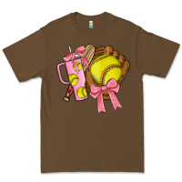 Cacao softball coquette bow Premium Tee - JahusDesignShop