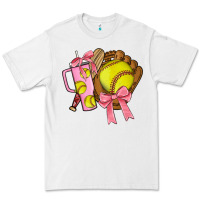 White softball coquette bow Premium Tee - JahusDesignShop